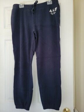 NWOT Abercrombie & Fitch Navy Blue Women's Jogger Sweatpants
